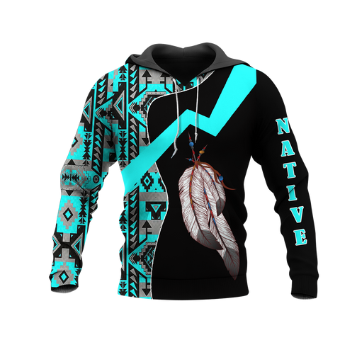 HD0012690 Indian Feather Native American Pride 3D Hoodie