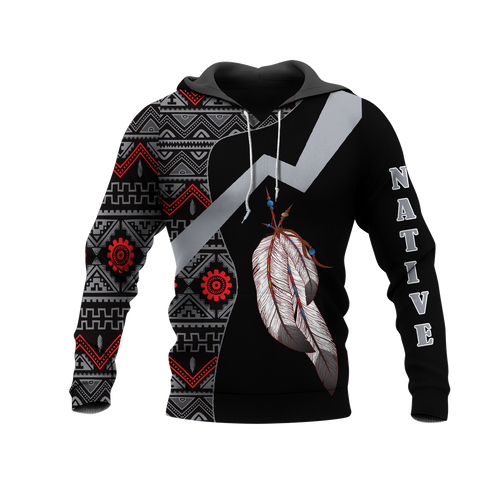 HD0012691 Indian Feather Native American Pride 3D Hoodie