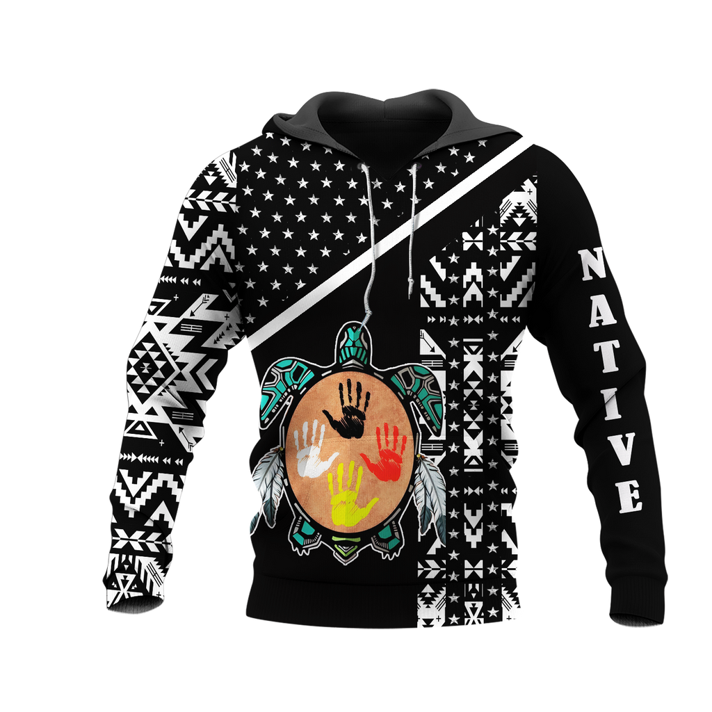 HD0012704 Tribal Turtle Spirit Native American Pride 3D Hoodie