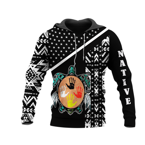 HD0012704 Tribal Turtle Spirit Native American Pride 3D Hoodie