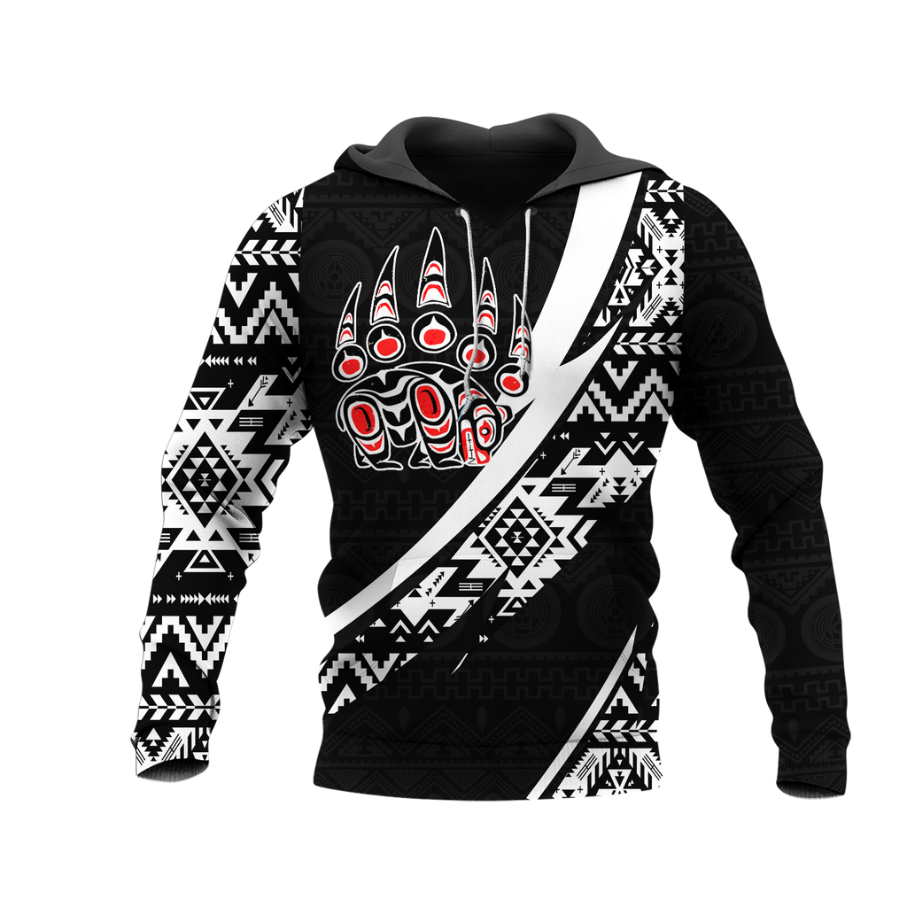 HD0012721 Tribal Bear Native American Pride 3D Hoodie