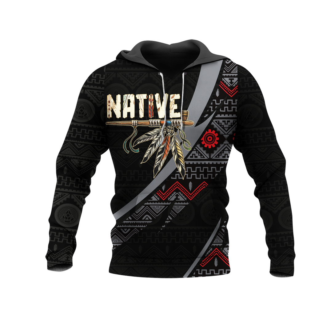 HD0012725 Tribal Feather Native American Pride 3D Hoodie