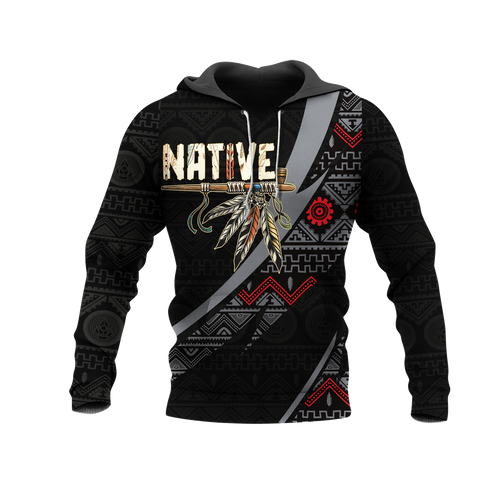 HD0012725 Tribal Feather Native American Pride 3D Hoodie