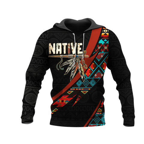 HD0012727 Tribal Feather Native American Pride 3D Hoodie