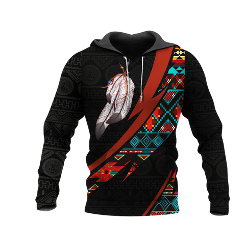 HD0012728 Tribal Feather Native American Pride 3D Hoodie