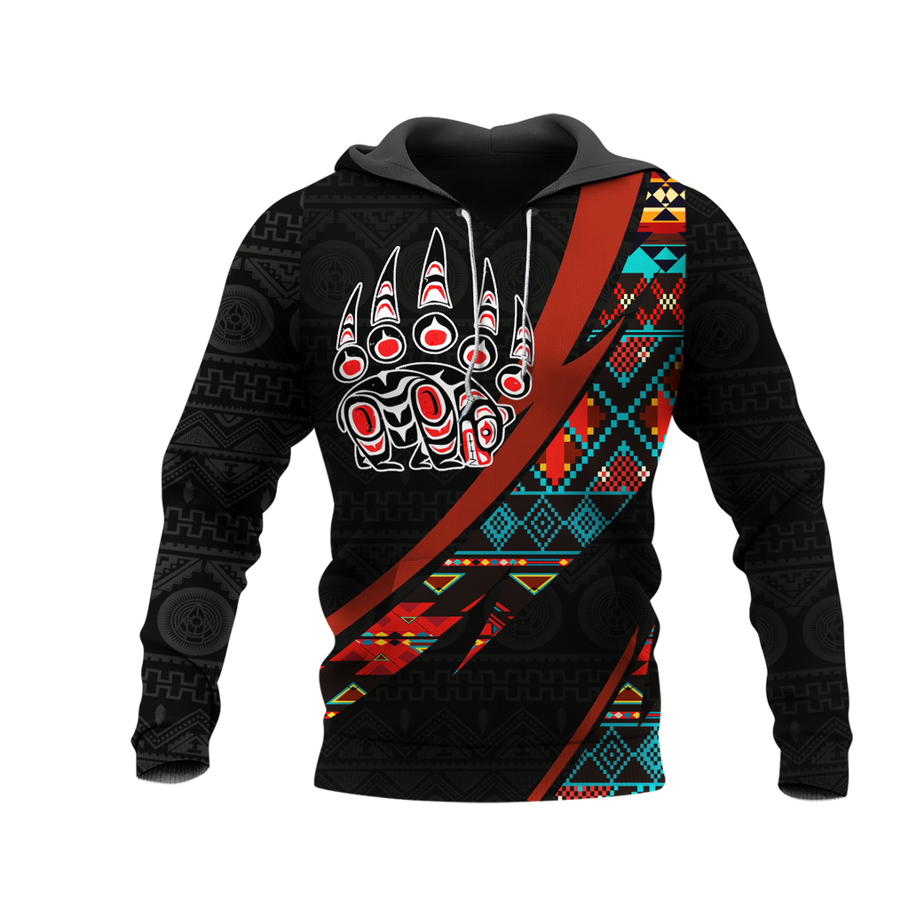 HD0012730 Bear Symbol  Native American Pride 3D Hoodie