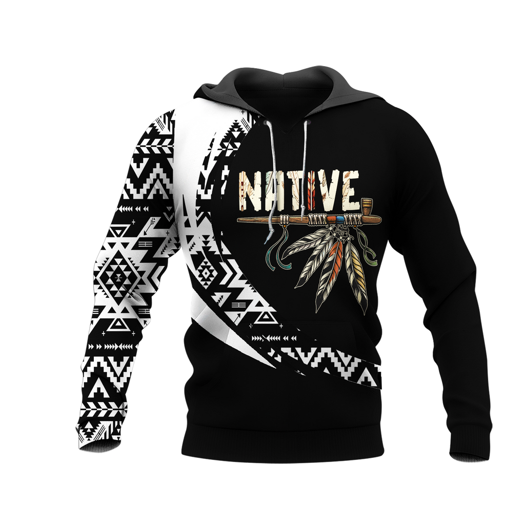 HD0012732 Feather Native American Pride 3D Hoodie