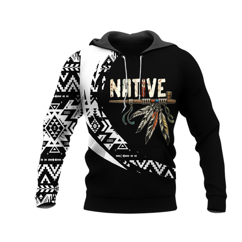 HD0012732 Feather Native American Pride 3D Hoodie