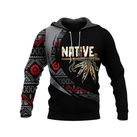 HD0012735 Feather Native American Pride 3D Hoodie