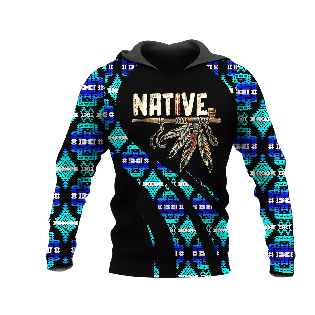 HD0012736 Feather Native American Pride 3D Hoodie