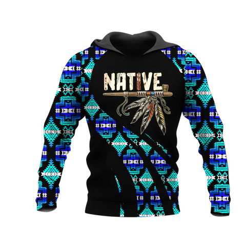 HD0012736 Feather Native American Pride 3D Hoodie