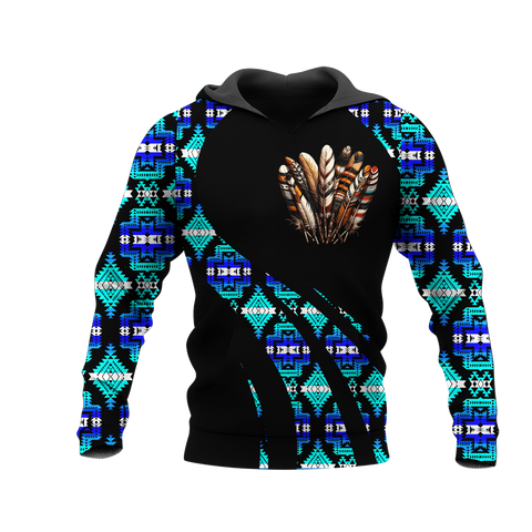 HD0012737 Feather Native American Pride 3D Hoodie