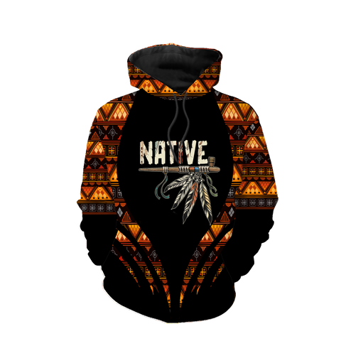 HD0012739 Feather Native American Pride 3D Hoodie