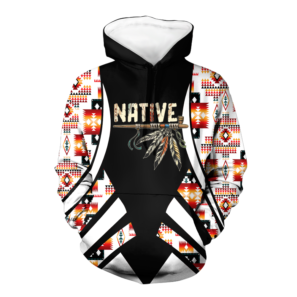 HD0012745 Feather Native American Pride 3D Hoodie