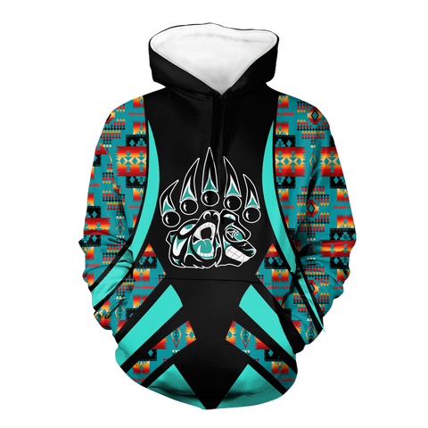 HD0012750 Bear Symbol Native American Pride 3D Hoodie