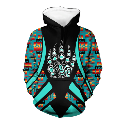 HD0012754 Bear Symbol Native American Pride 3D Hoodie