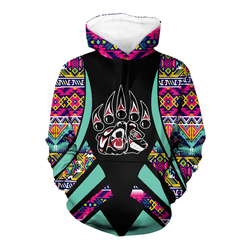 HD0012755 Bear Symbol Native American Pride 3D Hoodie