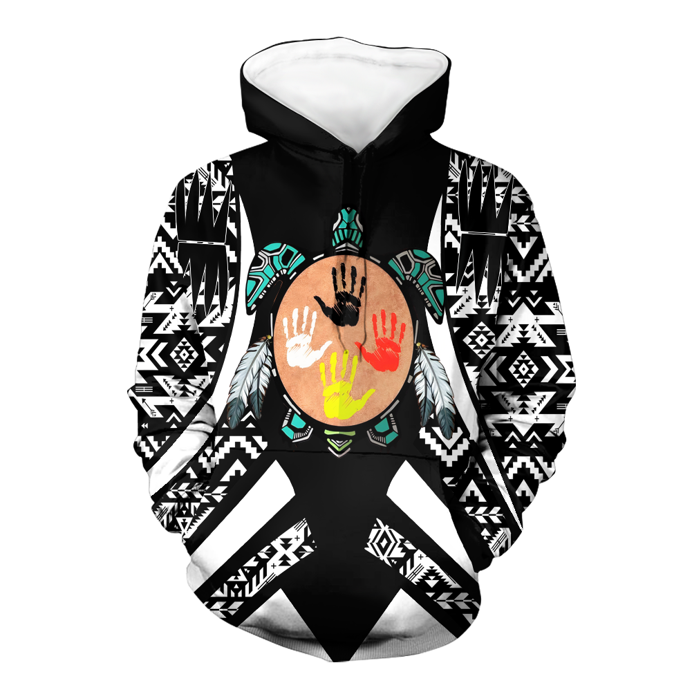 HD0012756 Tribal Turtle Native American Pride 3D Hoodie