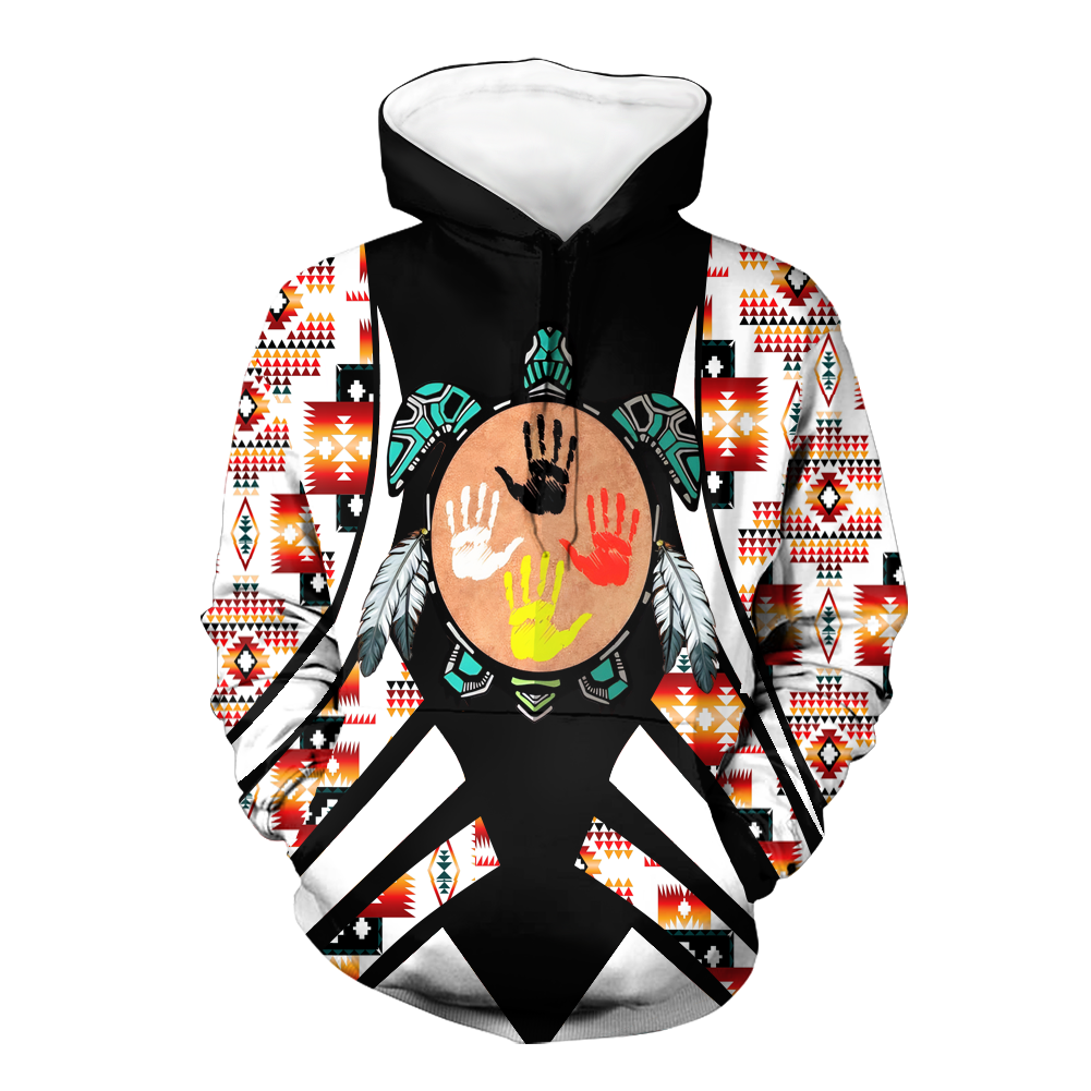 HD0012758 Tribal Turtle Native American Pride 3D Hoodie