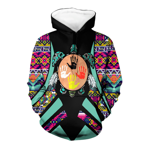 HD0012759 Tribal Turtle Native American Pride 3D Hoodie