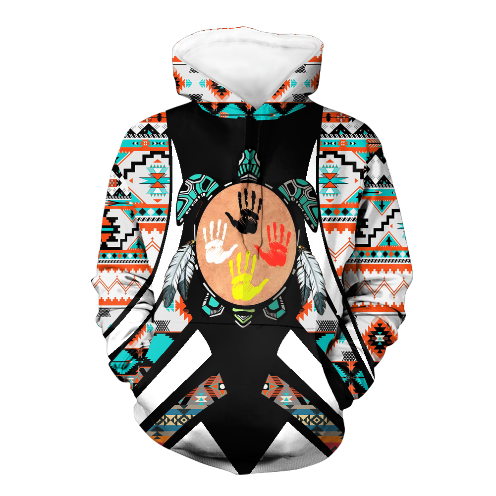 HD0012760 Tribal Turtle Native American Pride 3D Hoodie