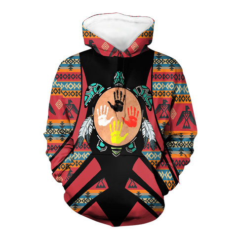 HD0012761 Tribal Turtle Native American Pride 3D Hoodie