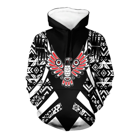 HD0012763 Tribal Thunder Bird Native American Pride 3D Hoodie