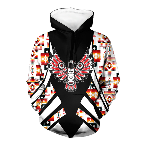 HD0012766 Tribal Thunder Bird Native American Pride 3D Hoodie