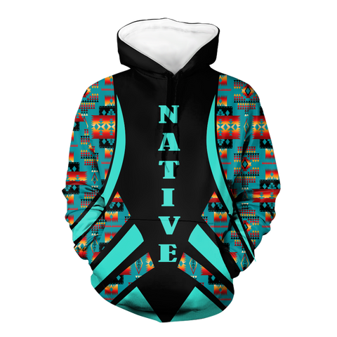 HD0012768 Tribal Thunder Bird Native American Pride 3D Hoodie