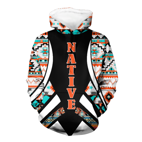 HD0012769 Tribal Pattern Native American Pride 3D Hoodie