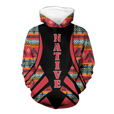 HD0012770 Tribal Pattern Native American Pride 3D Hoodie