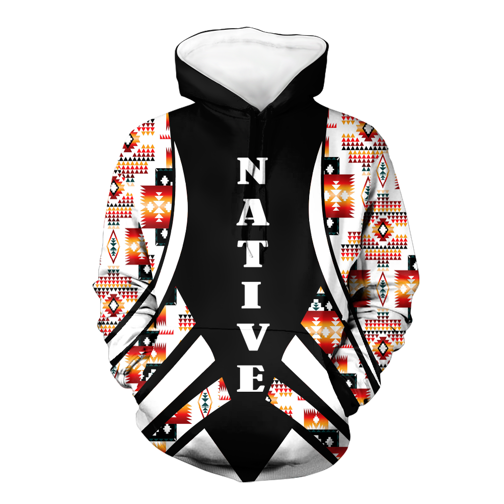 HD0012771 Tribal Pattern Native American Pride 3D Hoodie