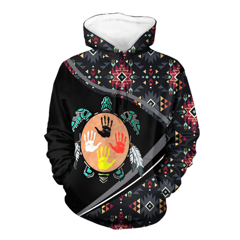 HD0012776 Tribal Turtle Native American Pride 3D Hoodie