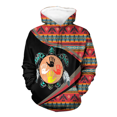 HD0012778 Tribal Turtle Native American Pride 3D Hoodie