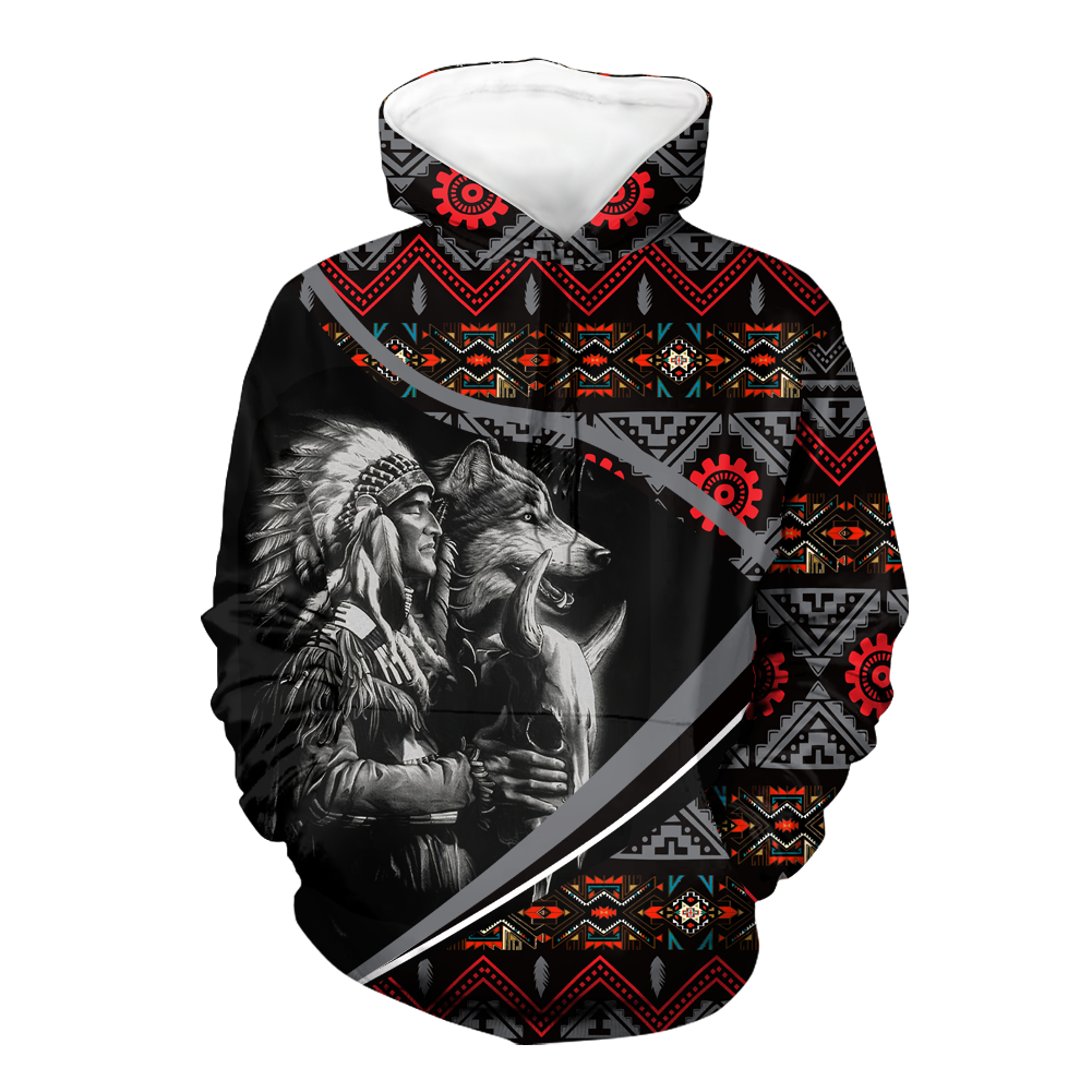 HD0012785 Chief Native American Pride 3D Hoodie