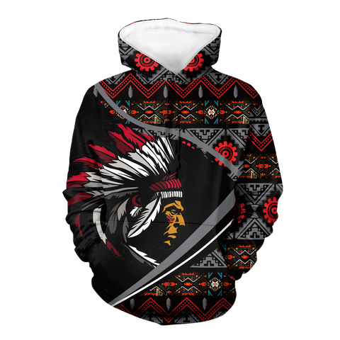 HD0012786 Chief Native American Pride 3D Hoodie