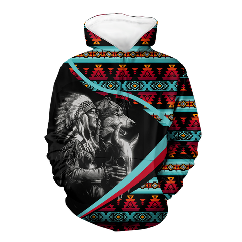 HD0012787 Chief Native American Pride 3D Hoodie