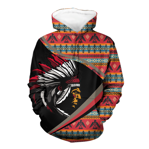 HD0012788 Chief Native American Pride 3D Hoodie