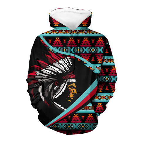 HD0012790 Chief Native American Pride 3D Hoodie