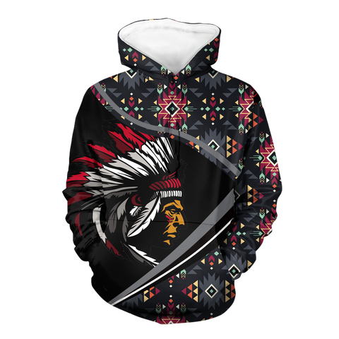 HD0012792 Chief Native American Pride 3D Hoodie