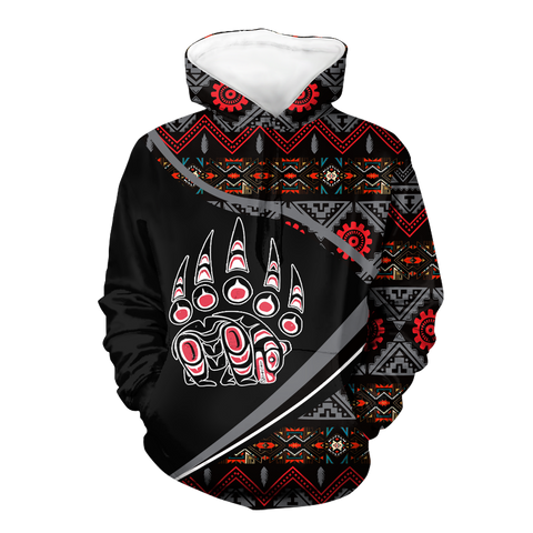 HD0012795 Bear Symbol Native American Pride 3D Hoodie