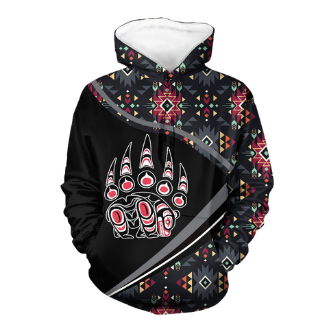 HD0012797 Bear Symbol Native American Pride 3D Hoodie