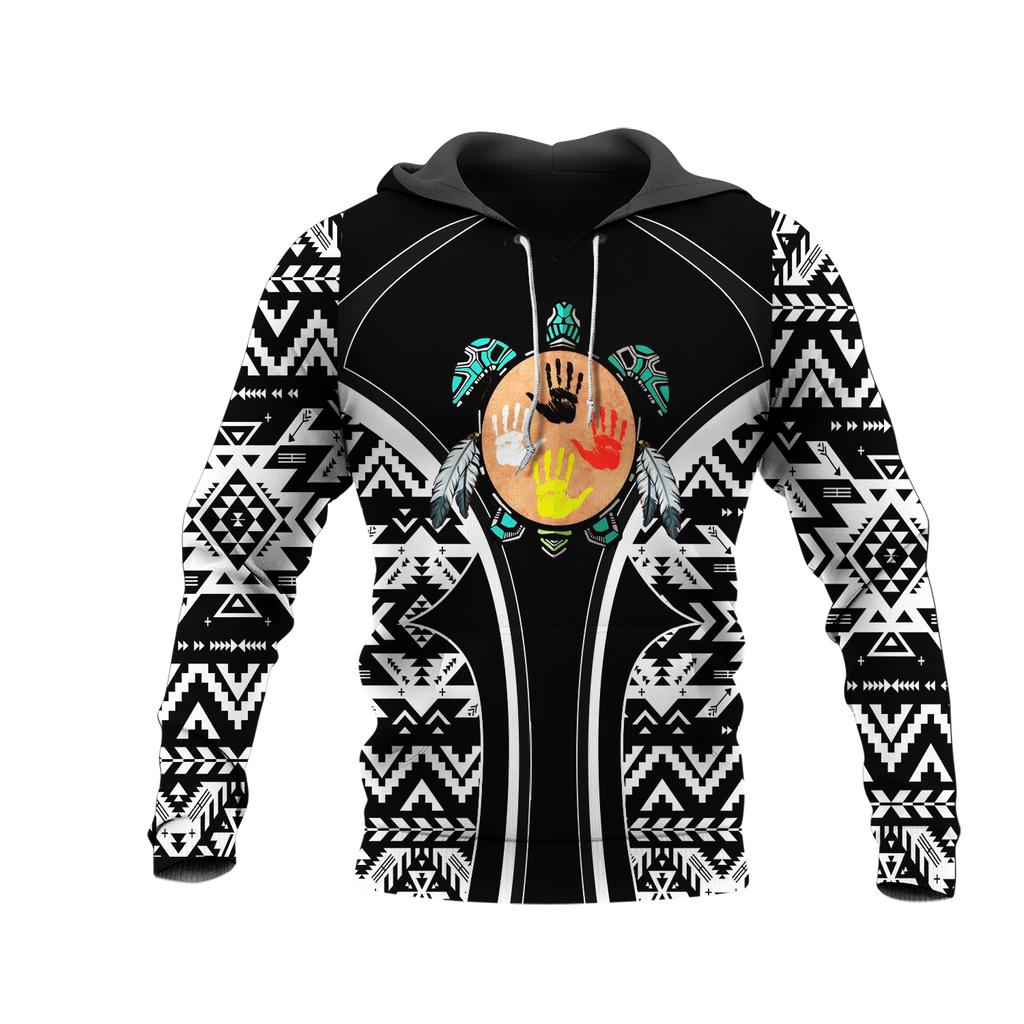 HD0012803 Tribal Turtle Native American Pride 3D Hoodie