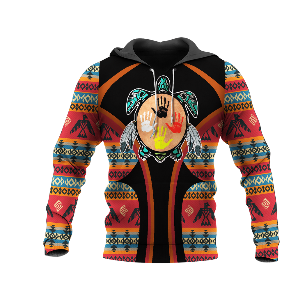 HD0012804 Tribal Turtle Native American Pride 3D Hoodie