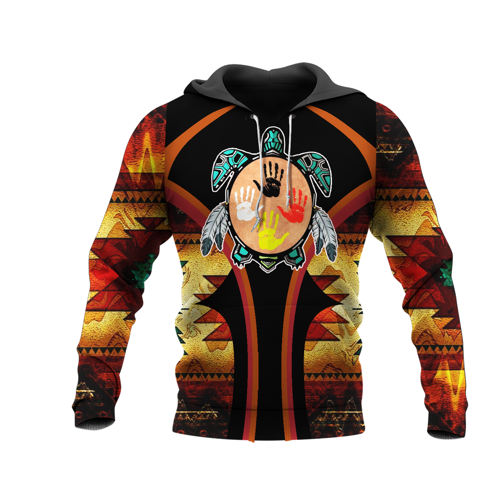 HD0012805 Tribal Turtle Native American Pride 3D Hoodie