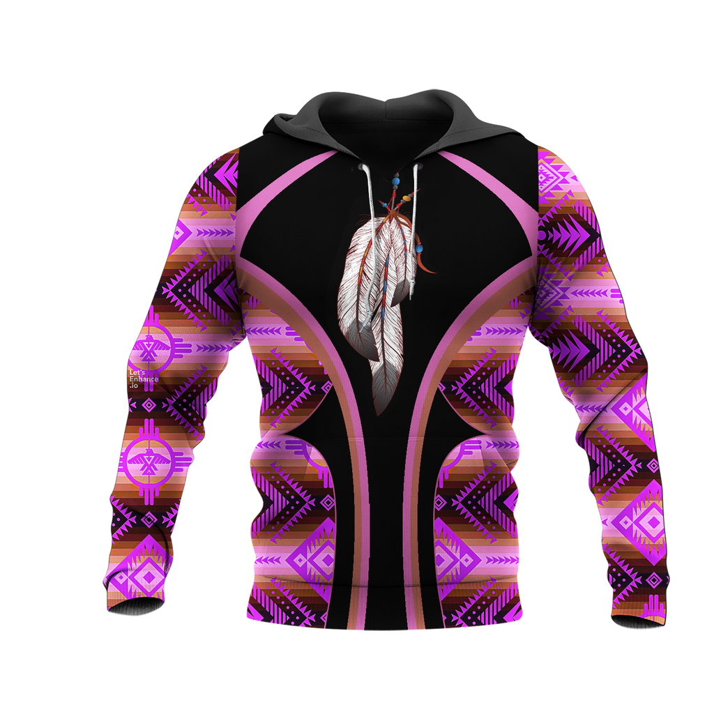 HD0012808 Feather  Native American Pride 3D Hoodie