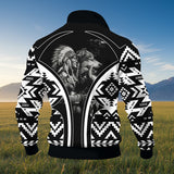 HD0012812 Chief Native American Thick Knit Fleece Jacket