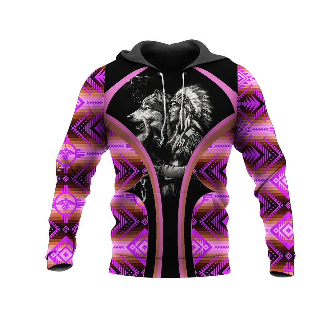 HD0012816 Chief Native American Pride 3D Hoodie