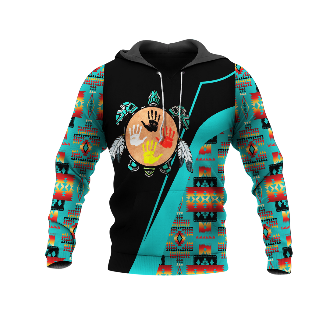 HD0012828 Tribal Turtle  Native American Pride 3D Hoodie