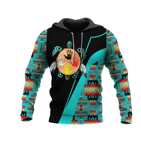 HD0012828 Tribal Turtle  Native American Pride 3D Hoodie